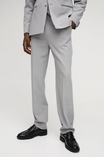 Straight Fit Tailored Trouser light grey