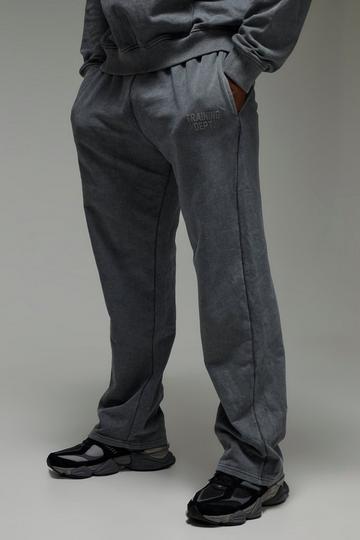 Man Active Training Dept. Straight Leg Washed Jogger grey