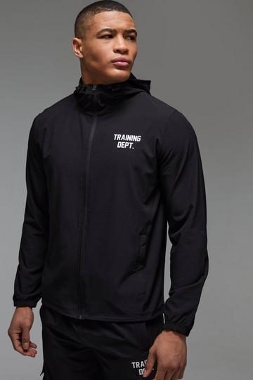 Man Active Training Dept. Windbreaker black