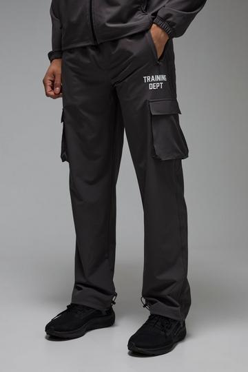 Man Active Training Dept. Cargo Broek charcoal