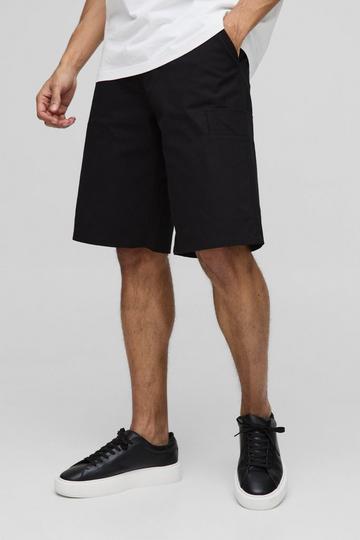 Bermuda Canvas Cargo Shorts black