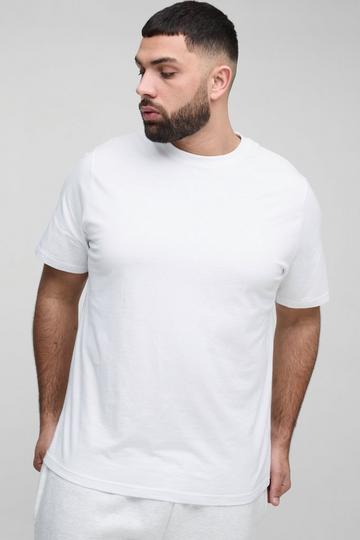 Grande taille - T-shirt large basique à col rond white