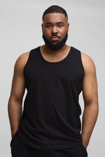 Plus Regular Fit Basic Vest black