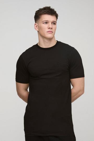 Tall Muscle Fit Homme T-shirt black