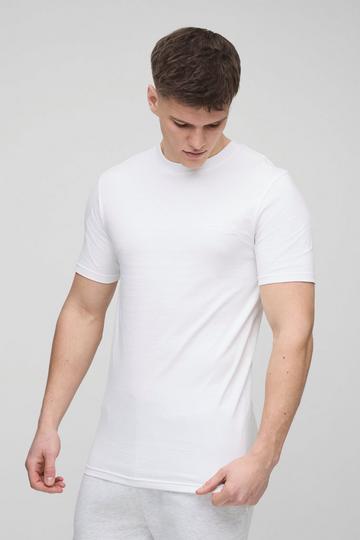 Tall Muscle Fit Homme T-shirt white