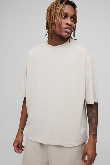 Tall Oversized Boxy Basic T-shirt stone