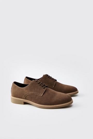 Suede Derby Shoe brown