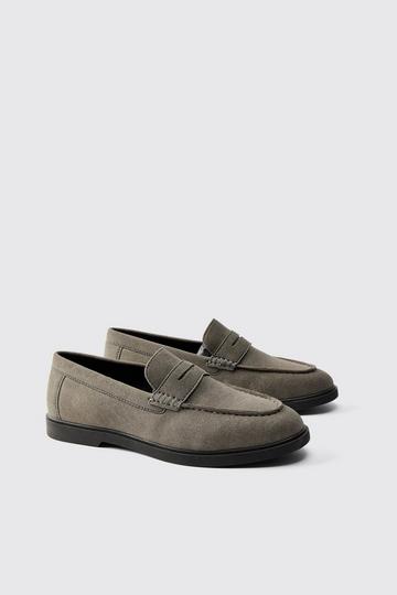 Grey Saddle Loafer