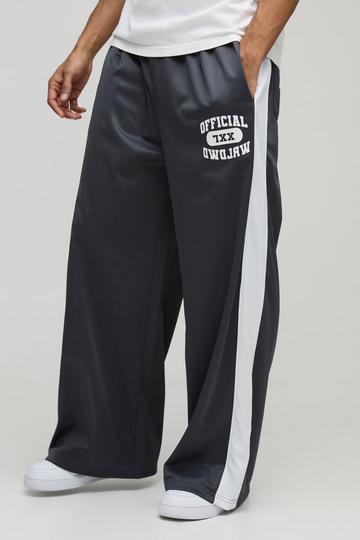 Tricot Extreme Wide Leg Joggingbroek Met Print grey