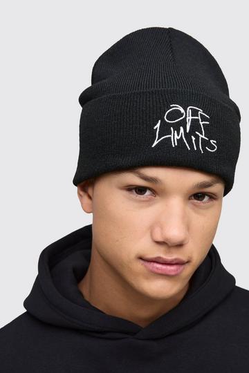 Off Limits Script Beanie black