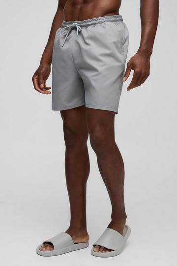 Mid Length Swim Short in Grey grey