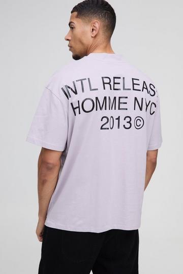 Oversized T-Shirt Met Logo lilac