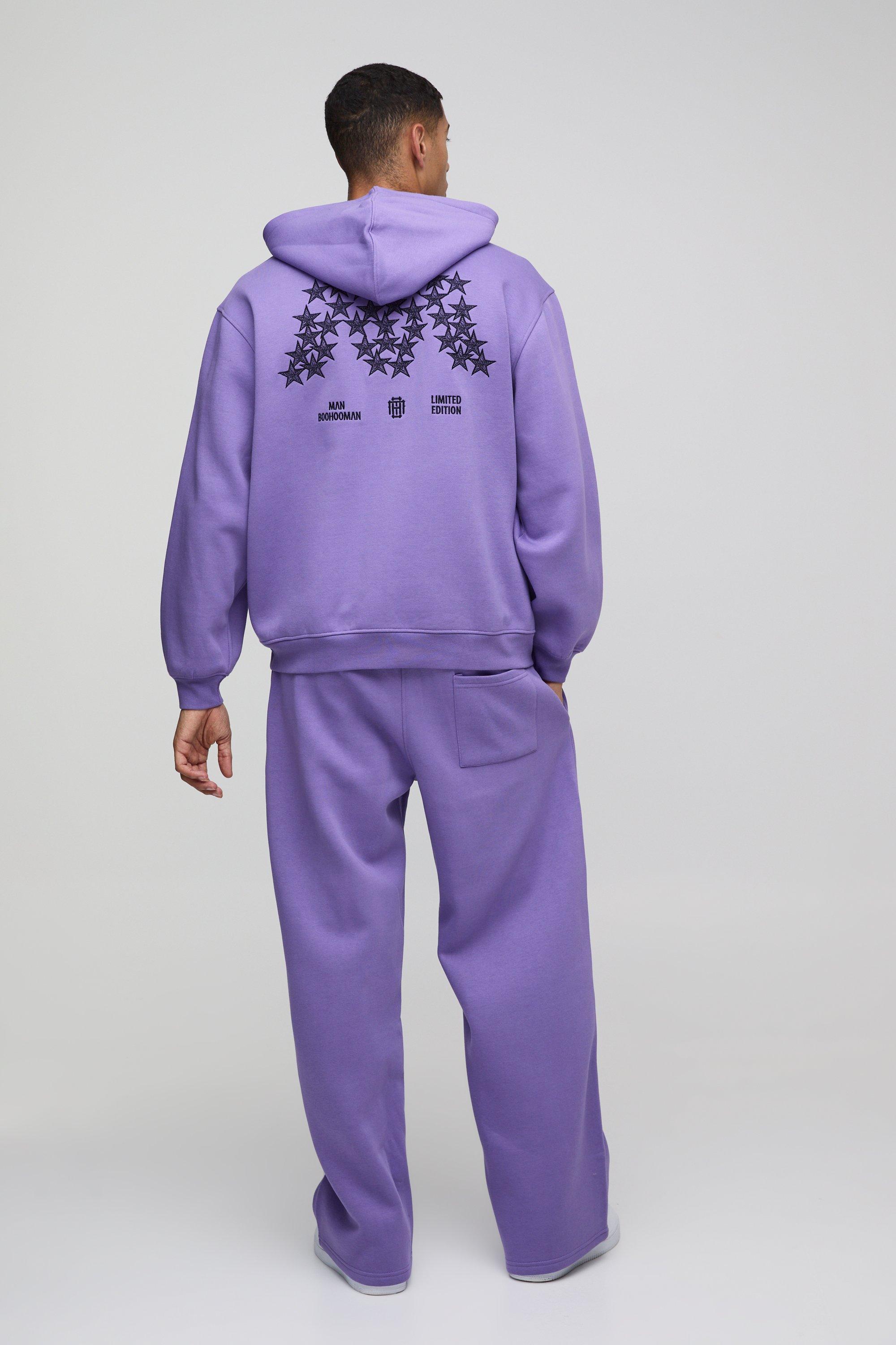 Oversized Star Embroidered Zip Hooded Tracksuit | boohoo USA Oversized Star Embroidered Zip Hooded Tracksuit | boohoo USA