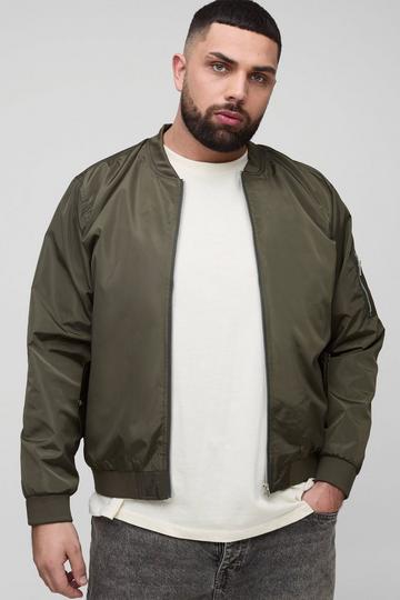 Plus Lightweight Ma1 Bomber Jacket khaki