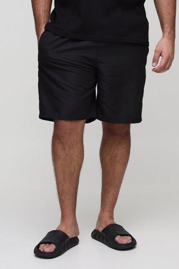 Plus Mid Length Swim Shorts black