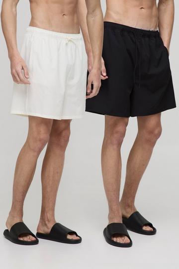 Tall 2 Pack Short Length Swim Shorts multi