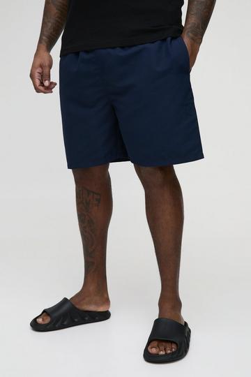 Plus Mid Length Swim Shorts navy