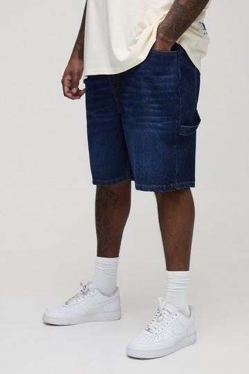 Plus Denim Carpenter Shorts indigo