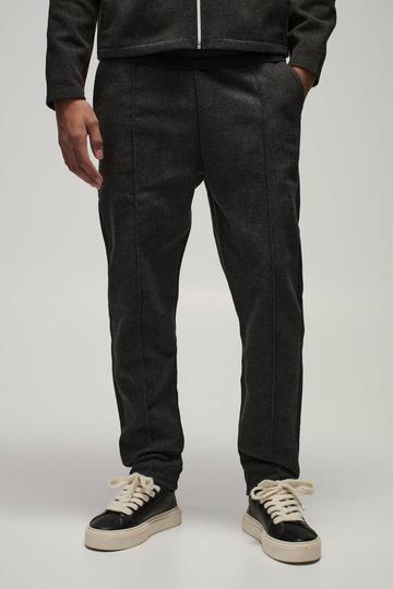 Brushed Slim Fit Pintuck Jogger charcoal