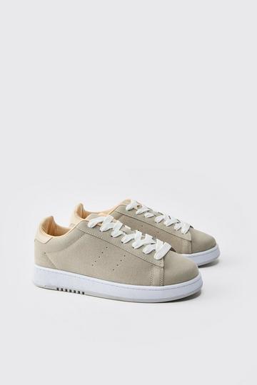 Chunky Trainer In Stone grey