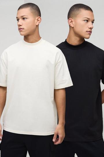 2 Pack Oversized Heavyweight T-shirts multi