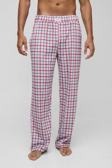 Relaxed Check Lounge Joggers pink