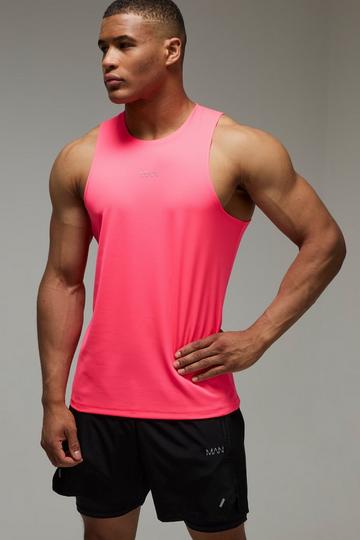 Man Active Running Mesh Vest pink