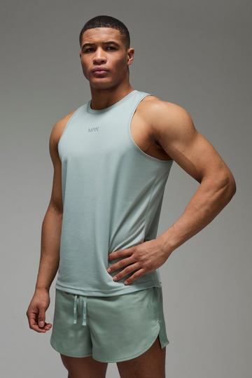 Man Active Running Mesh Vest sage