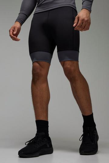 Man Active Running Half Tights black