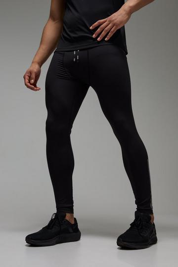 Man Active Hybrid Leggings black