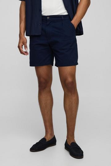 Marineblauwe Baggy Chino Shorts navy