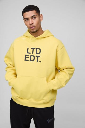 Oversized Paint Splatter Limited Edition Hoodie yellow