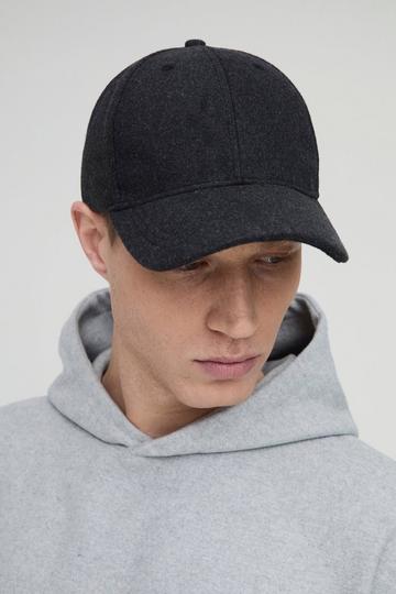 Melton Cap In Charcoal charcoal