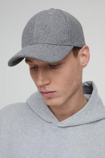 Melton Cap In Grey grey