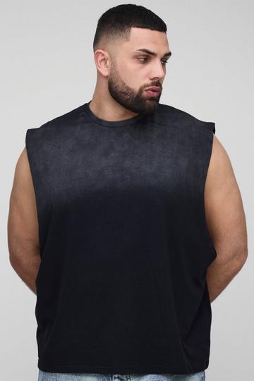 Plus Washed Boxy Tank black