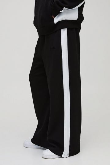 Man Color Block Extreme Wide Leg Joggingbroek black