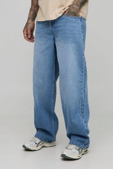 Tall Drop Pocket Detail Relaxed Fit Jeans mid wash