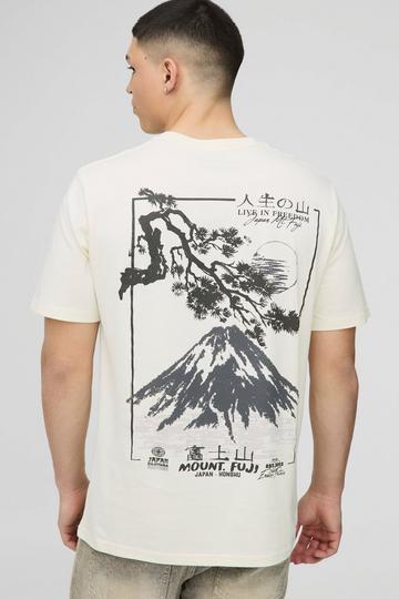 Mountain T-Shirt Met Print ecru