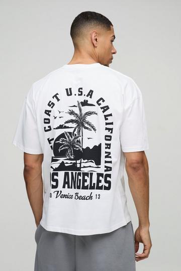 Oversized Los Angeles T-Shirt white