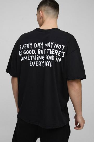 Oversized Everyday T-Shirt Met Tekst black