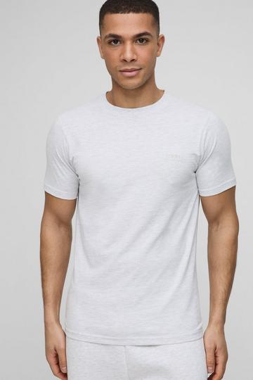 MENS. Basic Slim Fit T-Shirt grey marl