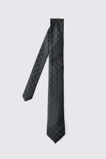 Tonal Square Print Tie