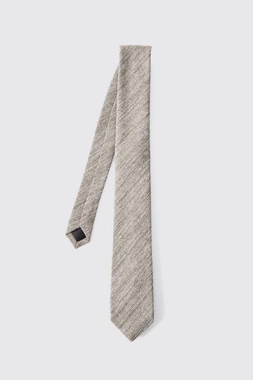 Textured Formal Tie taupe