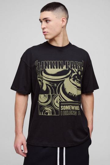 Oversized Linkin Park Band License T-Shirt black