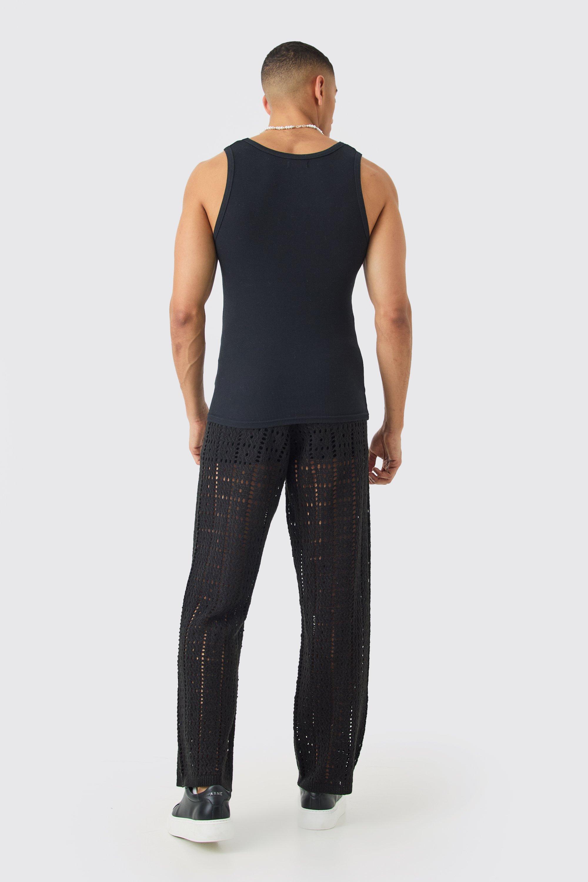 Basic Muscle Fit Ribbed Vest