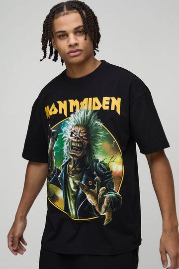 Oversized Iron Maiden License T-Shirt black