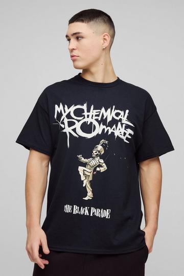 Oversized My Chemical Romance License Band T-Shirt black