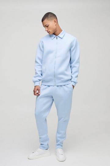 Harringtonjacka och Mjukisbyxor i scuba light blue