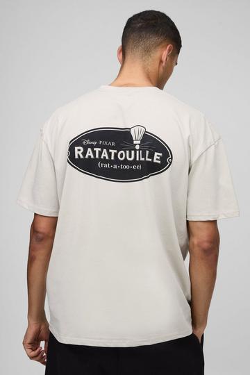 Ratatouille Oversize t-shirt med tryck stone