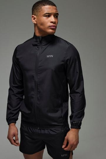 Man Active Lightweight Regular Fit Track Jacket black